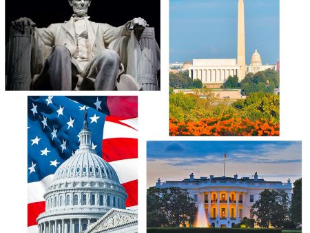 4 - Washington DC Attractions - 3D Lenticular Postcards  Greeting Cards - NEW Fashion