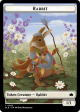 Agate Instigator    Rabbit Double-Sided Token [Bloomburrow Commander Tokens] Hot on Sale