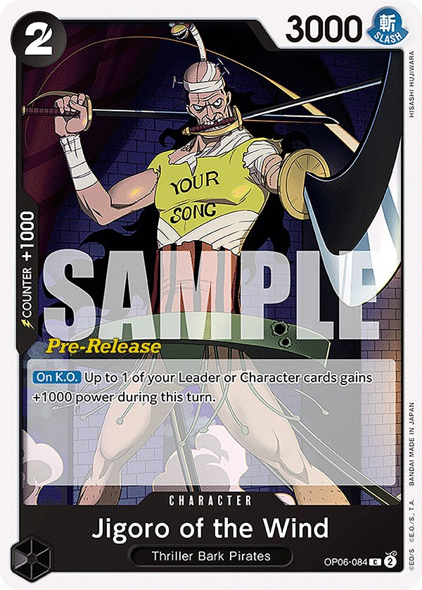 Jigoro of the Wind [Wings of the Captain Pre-Release Cards] Supply