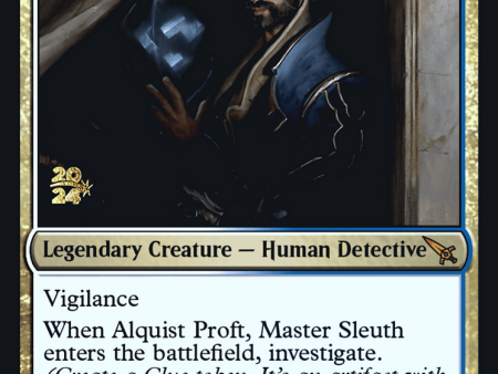 Alquist Proft, Master Sleuth [Murders at Karlov Manor Prerelease Promos] For Sale