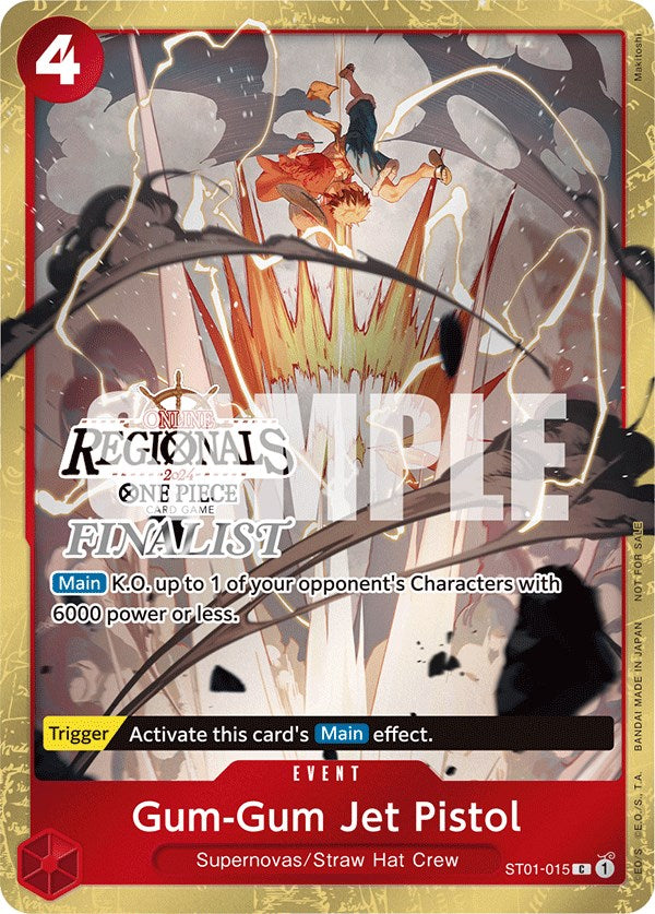 Gum-Gum Jet Pistol (Online Regional 2024) [Finalist] [One Piece Promotion Cards] Supply