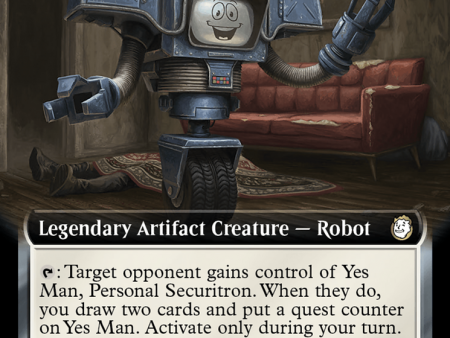 Yes Man, Personal Securitron (Extended Art) (Surge Foil) [Fallout] Hot on Sale