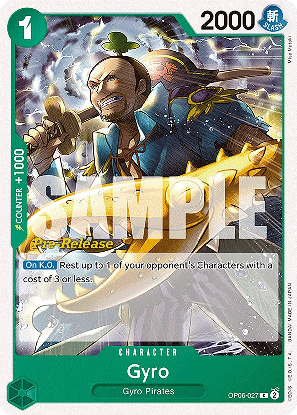 Gyro [Wings of the Captain Pre-Release Cards] Online Sale