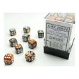 Chessex - Gemini 12mm d6(36 Dice) Copper-Steel White Sale