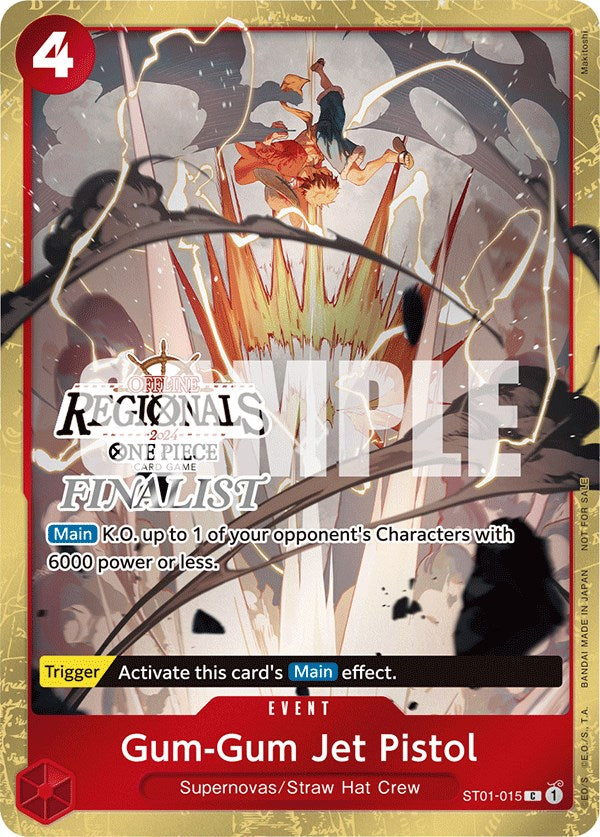 Gum-Gum Jet Pistol (Offline Regional 2024) [Finalist] [One Piece Promotion Cards] Supply