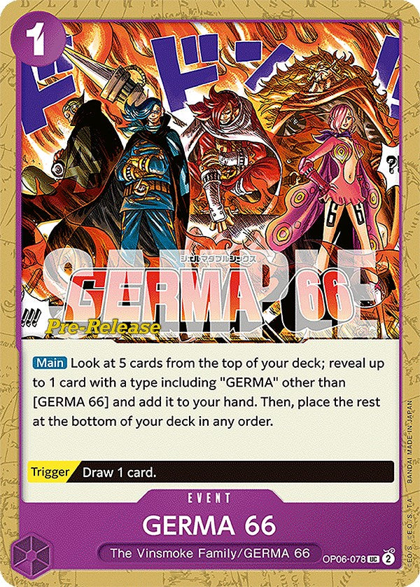 GERMA 66 [Wings of the Captain Pre-Release Cards] Sale