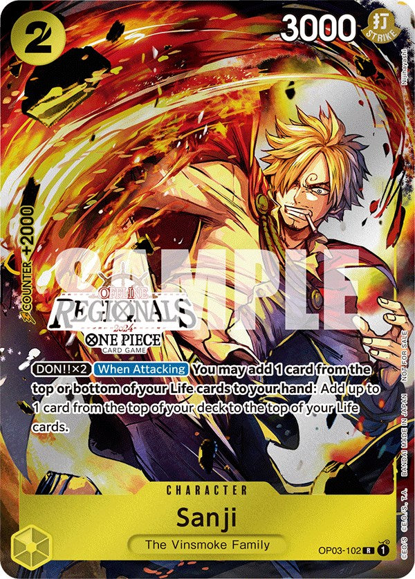 Sanji (Offline Regional 2024) [Participant] [One Piece Promotion Cards] on Sale