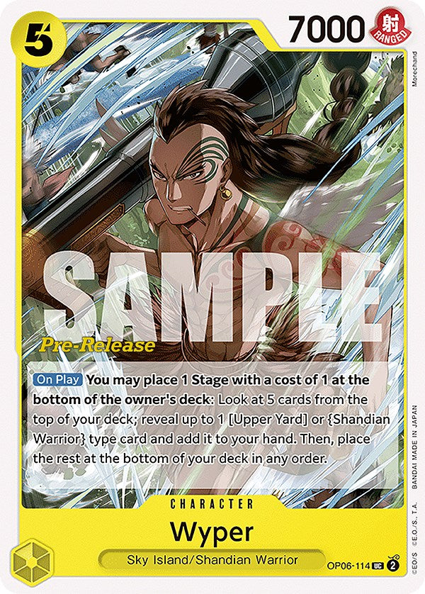 Wyper [Wings of the Captain Pre-Release Cards] Supply