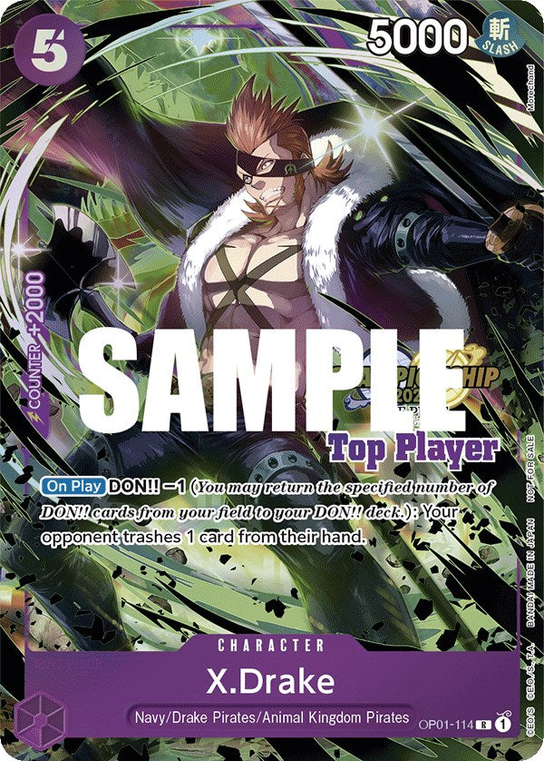 X.Drake (CS 2023 Top Players Pack) [One Piece Promotion Cards] For Cheap