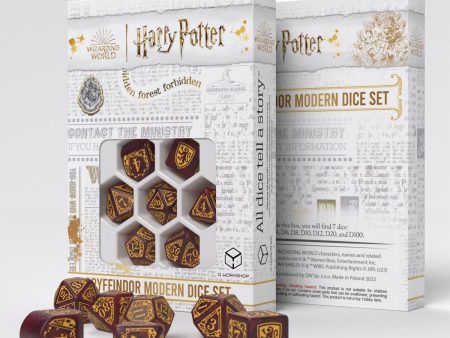 Q Workshop - Harry Potter RPG Modern Dice Set on Sale