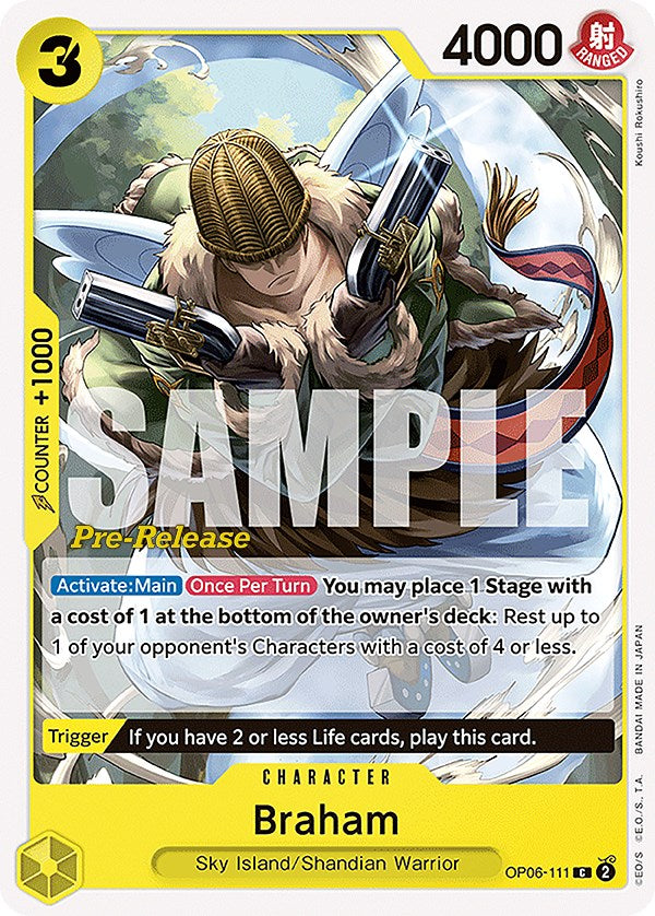 Braham [Wings of the Captain Pre-Release Cards] Cheap