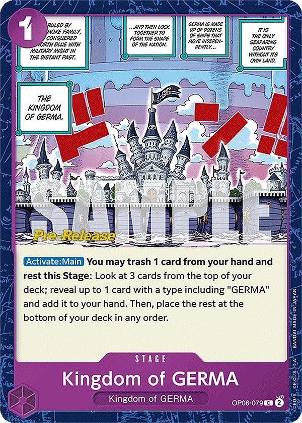 Kingdom of GERMA [Wings of the Captain Pre-Release Cards] Online Hot Sale