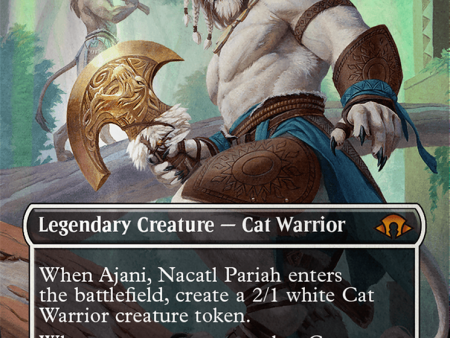 Ajani, Nacatl Pariah    Ajani, Nacatl Avenger (Borderless) (Textured Foil) [Modern Horizons 3] For Discount