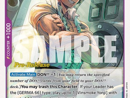 Vinsmoke Yonji [Wings of the Captain Pre-Release Cards] For Cheap